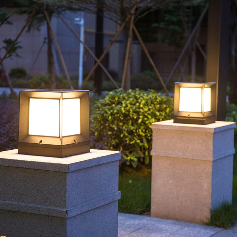 GAUVIK Outdoor Light for Home Decorative Exterior/Outdoor Light/Gate Light/Garden Lamp/Pillar Lamp/Gardner Lights .Black and Milky (Pack of 2) (G/L 3) (B0B1355KXB) Amazon Price History, Amazon Price Tracker