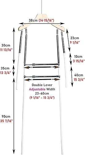 Miniatura 6 de Maniquí con forma de maniquí completo para colgar ropa con ranuras para los hombros, ganchos de exhibición en forma de cuerpo para armario,