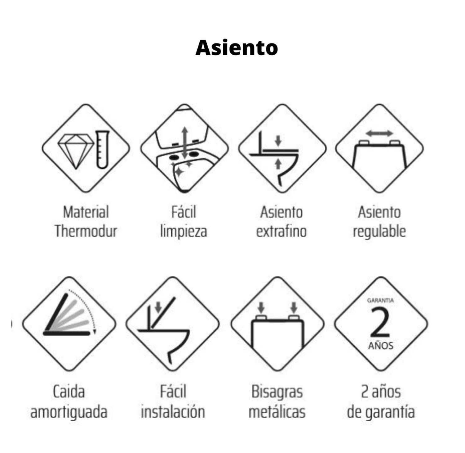 Pack Inodoro Completo Redondo de Fondo Reducido con Cisterna y Tapa Extrafina con Caída Amortiguada + Bidet a Suelo de Baño Redondo