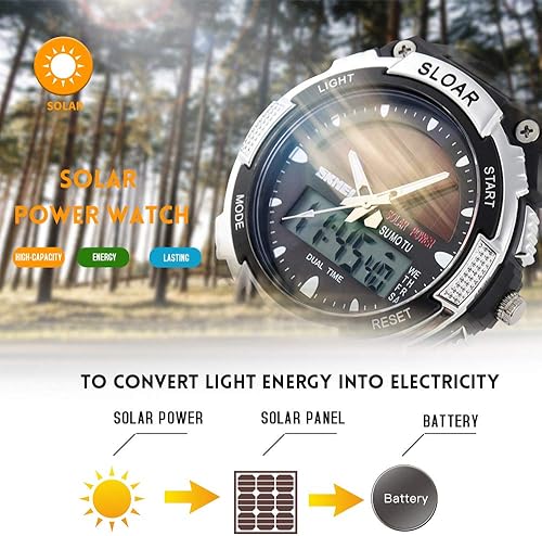 Miniatura 3 de SKMEI Reloj deportivo digital para hombre, ultrafino, grande, impermeable, con cronómetro, temporizador de cuenta regresiva, función de alarma, luz