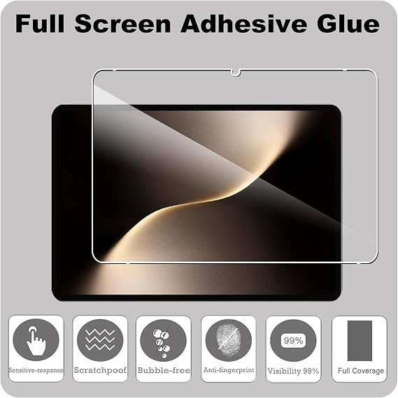 KZIOACSH 2 Pack Screen Protector for Honor MagicPad 3 13.3 Inch, Ultra Clear 9H Hardness Touch Sensitive Anti-Scratch Anti-Fingerprint Protective Tempered Glass Film for Honor MagicPad 3