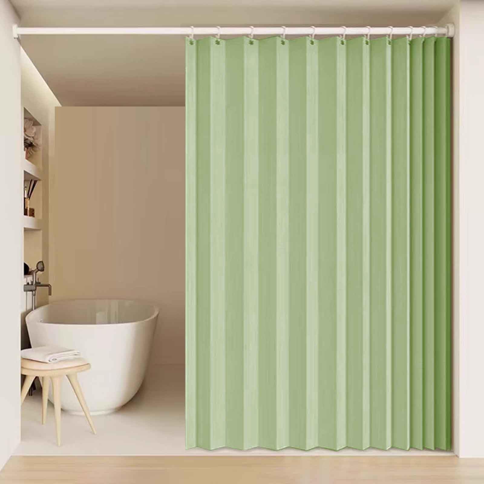 YWQJL Folding door curtain,With telescopic rod,Home Room Darkening Door Curtains,Privacy Pleated Folding Curtain With Magnetic Closure Closet Door Curtains(06,W 200*H 200cm)