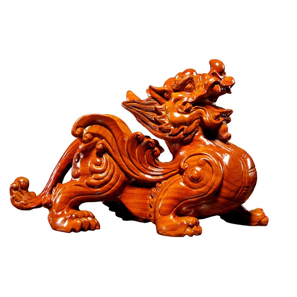 Statues Chinoises Feng Shui PiYao en bois de rose, figurine de prospérité haut de gamme