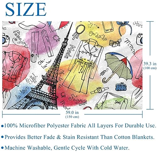 Couverture imprimée de mode 150x100 pour lit et canapé