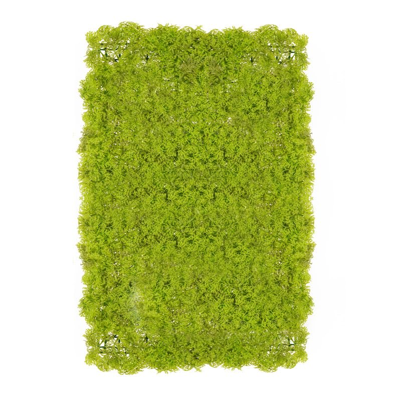 Golden Cart Moss Wall Grass I Artificial Grass for Wall Decoration I Vertical Garden Artificial Mat I Artificial Grass Tiles for Balcony and Garden (Moss, 60cm x 40cm x 8cm, Plastic, Pack of 1)