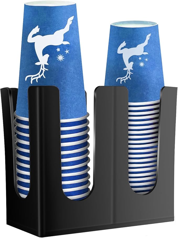 Amazon.com: Riiriou Paper Cup and Lid Holder,Disposable Coffee Cup ...