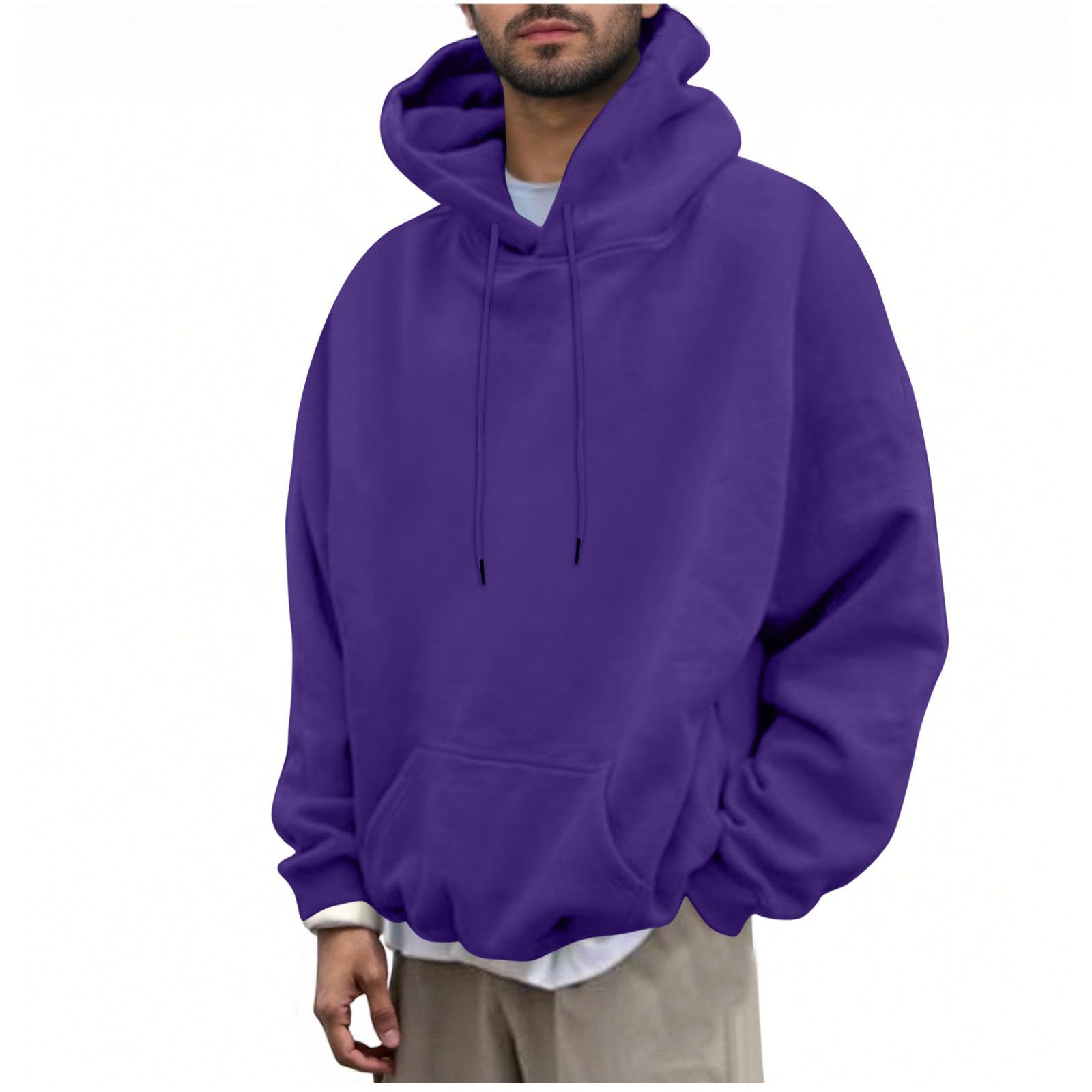 KOG Los Angeles Hoodie Herren Backprint Sweatshirt mit Kapuze Mode Motiv Hoodies Warme Bekleidung Teenager Streetwear Oberteil Winter Junge 2026 Kapuzenpullover Grafik Regular Baumwolle Pullover