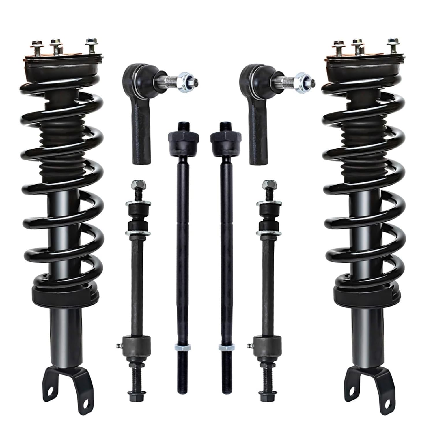 Detroit Axle - 4WD Front Struts &amp; Coil Spring For 2014-2018 Ram 1500