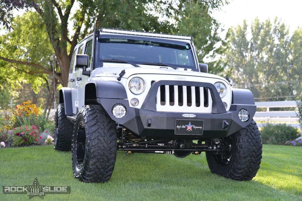 Rock Slide Engineering Mount for Rigid Series Front Bumper Bolt On for Jeep License Plate