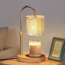 Candle Warmer Lamp, Electric Wax Melts with Timer, Height Adjustable Nordic Electric Wax Melt Warmer Lamp with 2 Bulbs, Home Decor, Fashionable, Aroma Lamp, Perfect Housewarming Gift B, Dimmer