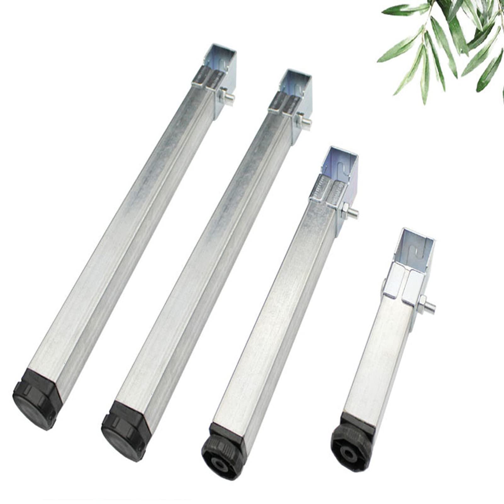 4 Pcs Pieds de Sommier,Pieds de Meubles Réglables en Métal Universel Pieds pour Lit à Lattes Cadre Central Pied de Support pour Canapés Lit Lits Sans Perçage (50cm(19.6in))