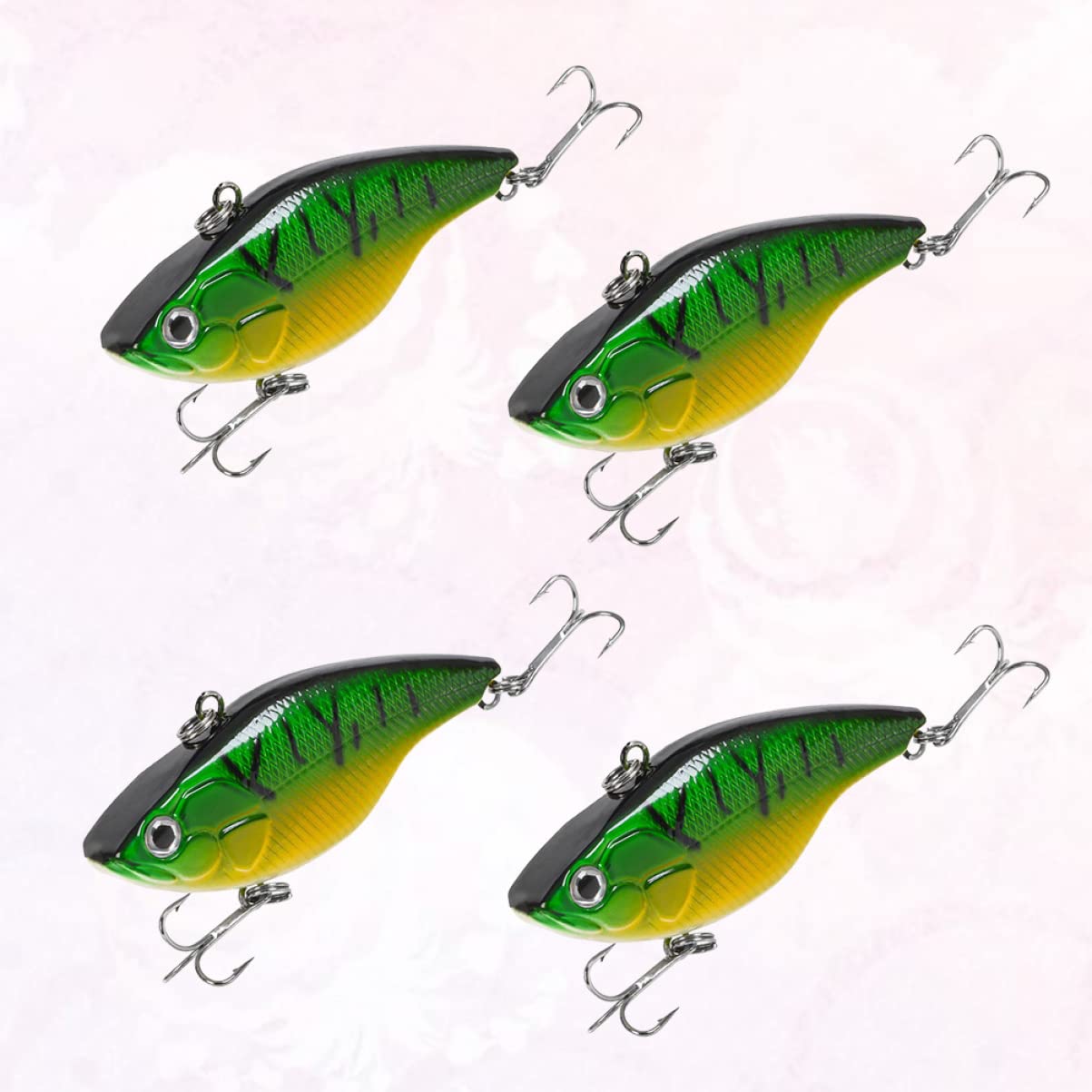 Toddmomy Appât Vibré Mini Appâts De Pêche Leurres De Pêche Artificiels Leurres De Pêche Flottants Green