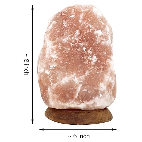 Miniatura 2 de Lámpara de cristal de sal del Himalaya pequeña de 7" a 8"
