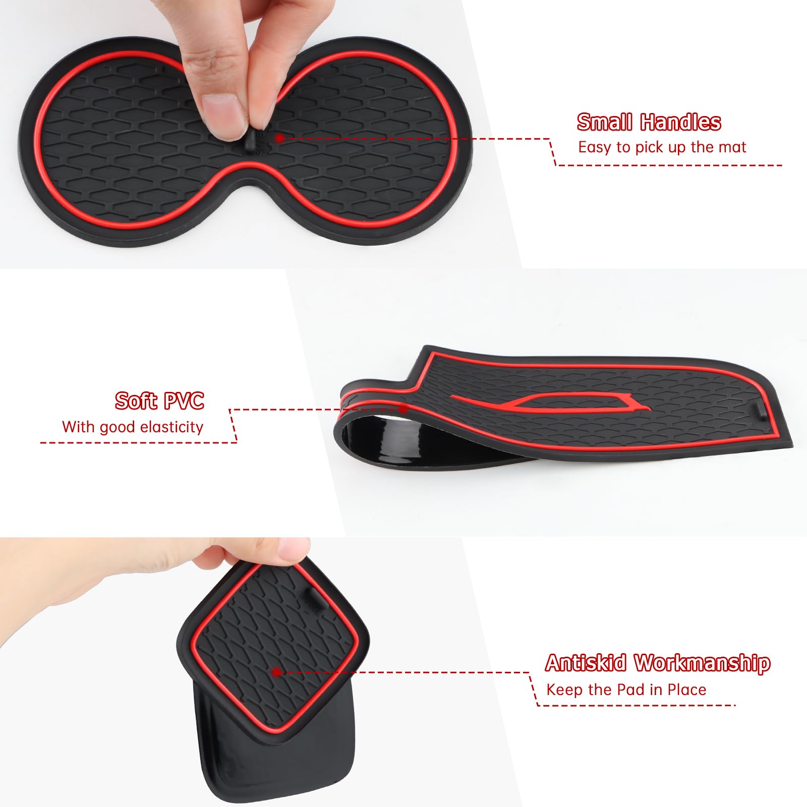 Set Tappetini In Gomma Per Suzuki Vitara 2016-2024 - 8 Pezzi, Nero, Antiscivolo - Foto 3