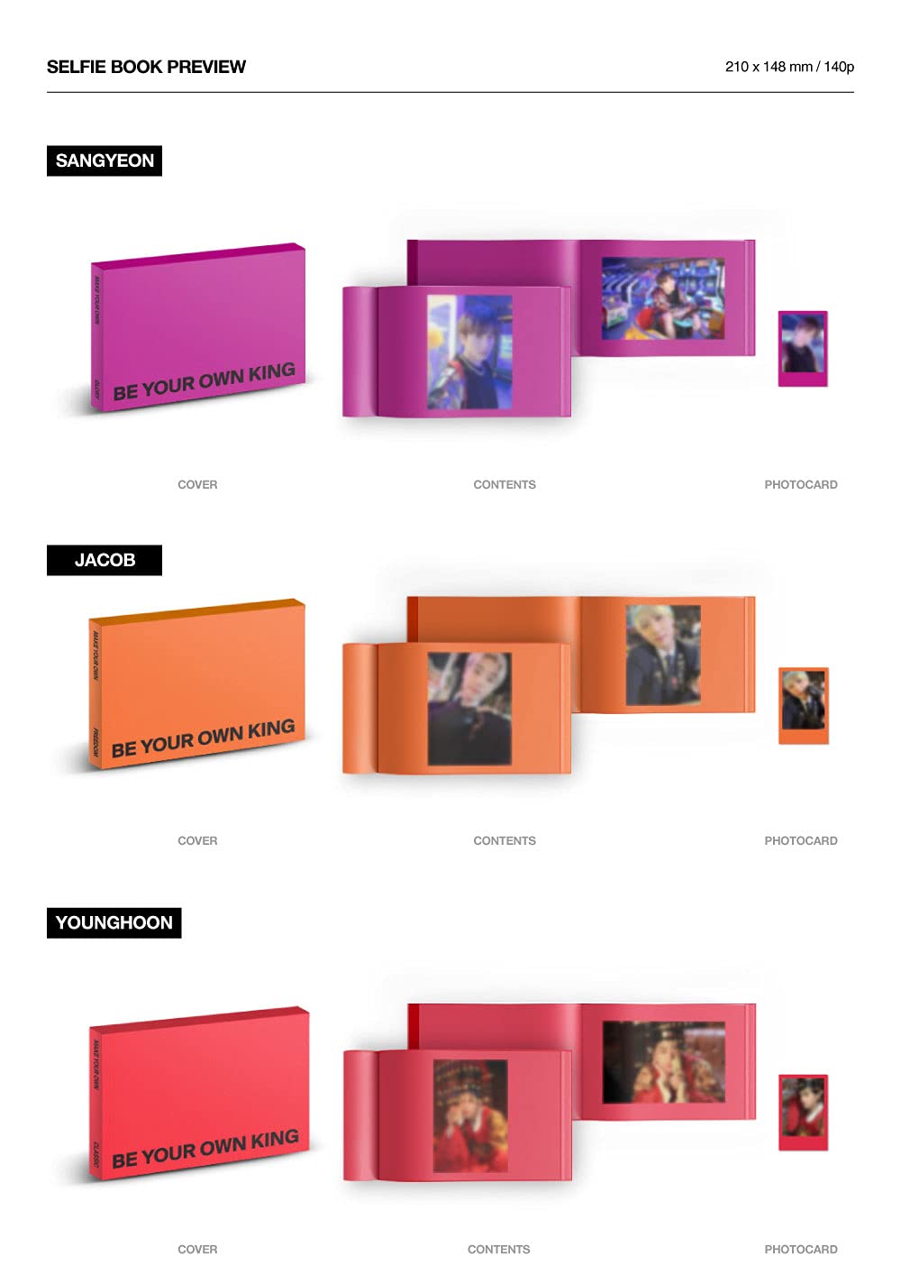 Cre.ker Entertainment The Boyz Selfie Book [BE Your Own King
