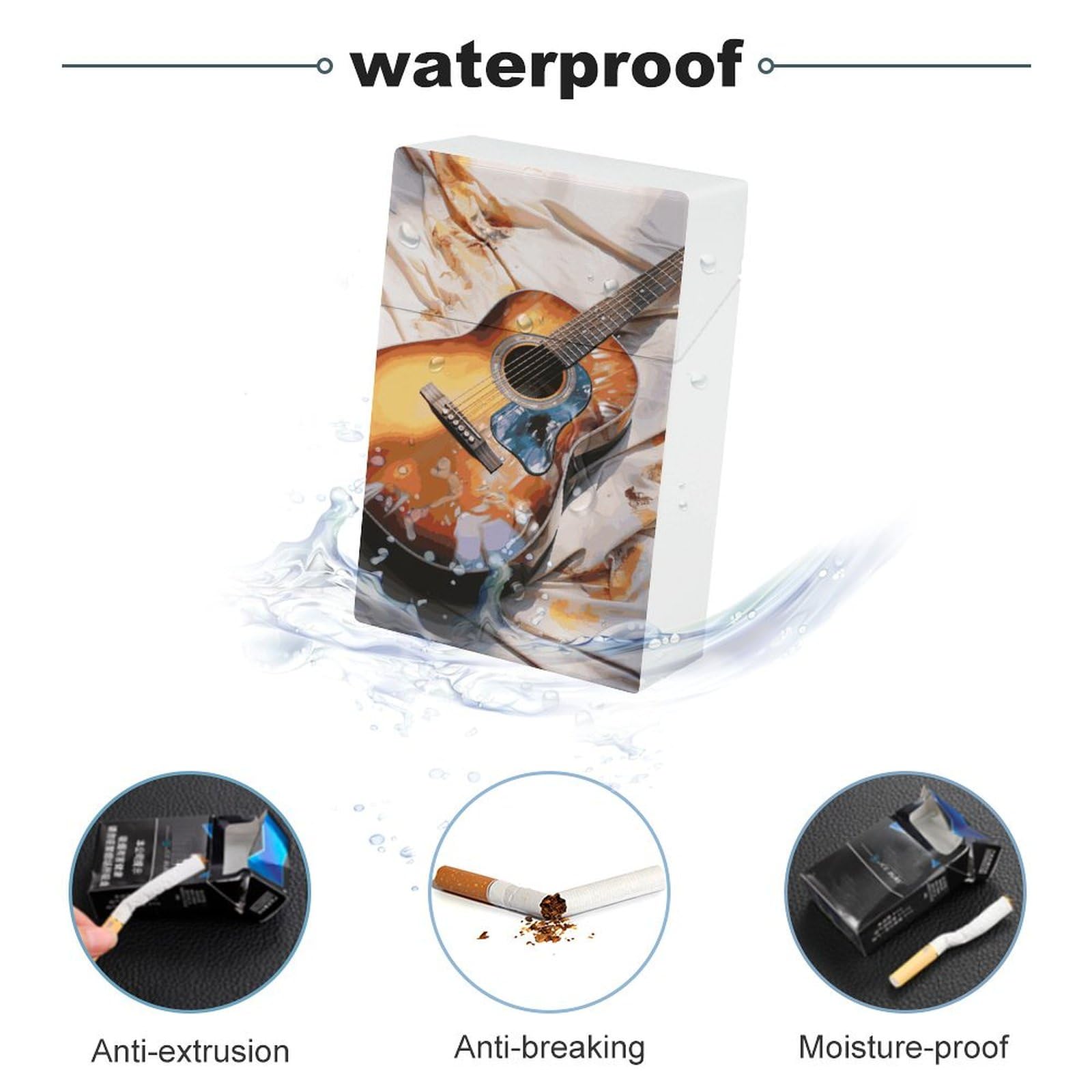 guitar cigarette holder Amazon.com: Cigarette Case Vintage Cigarettes Holder Watercolor Acoustic  Guitar King Size Cigarette Box Waterproof Lightweight Cigarettes Dispenser  for Men Women Smoker Gift : Health & Household