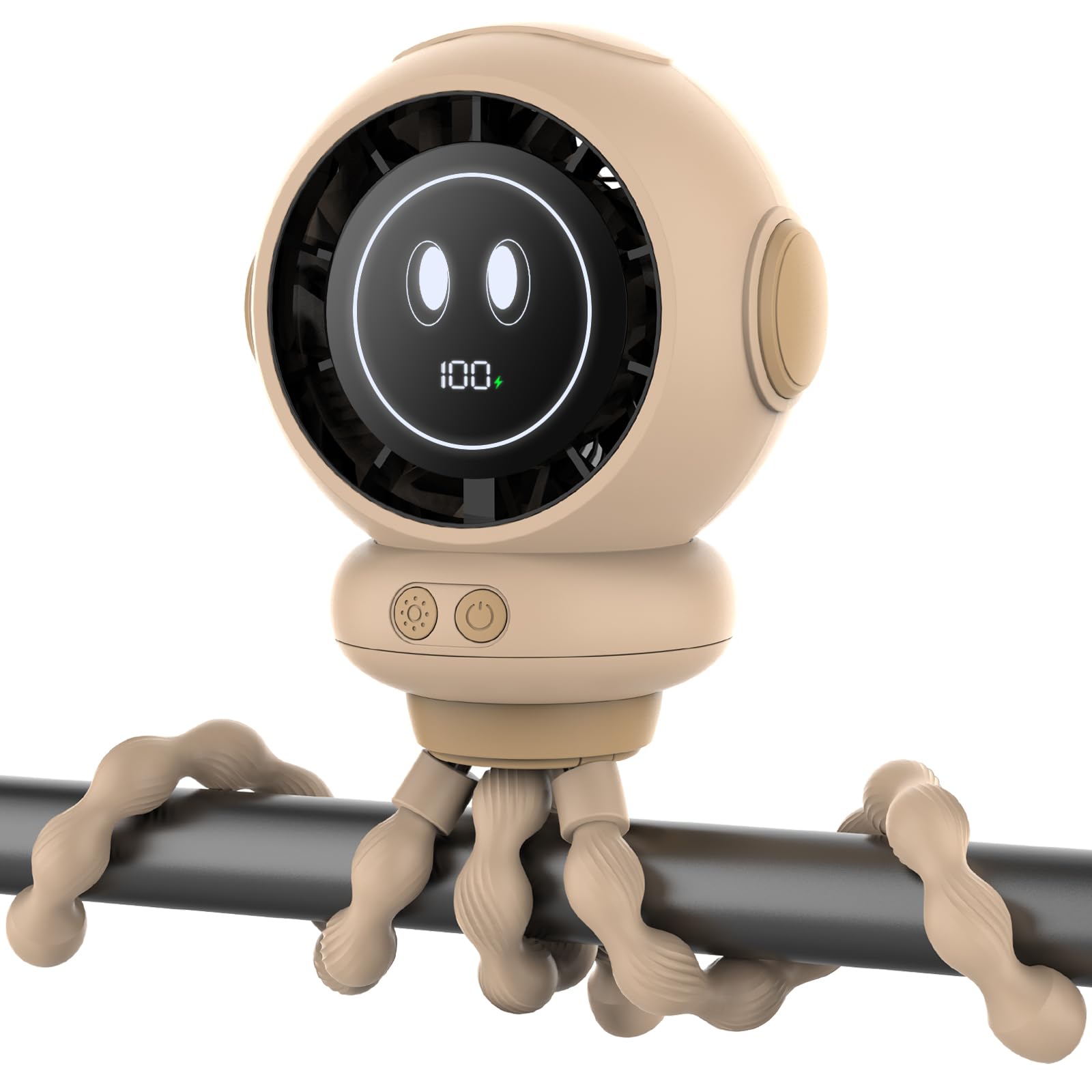 Hotsales Stroller Fan, 6000 mAh Clip On Fan for Baby, Portable Rechargeable