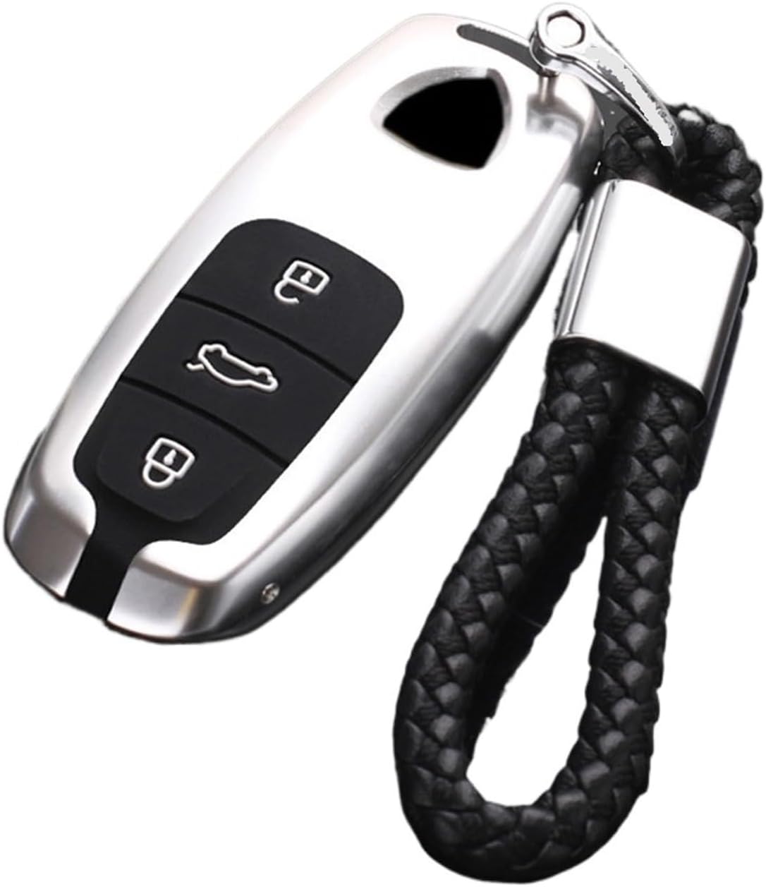 Aluminum Alloy Metal Car Remote Key Case Cover Shell Holder Skin Rope Keychain Compatible For Lamborghini URUS 2021 Fob Accessories(Style 1)