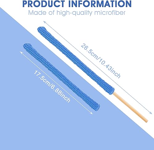 Miniatura 5 de Cobee Palitos de microfibra para detalles 12 piezas mini herramientas de limpieza para interiores y exteriores cepillo creativo de limpieza para