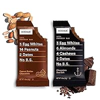 Vista 2 de RXBAR - Paquete variado Chocolate con sal marina y mantequilla de maní Barra de proteína de 0.42 oz (1.83 onzas, 14 unidades) (1 paquete)