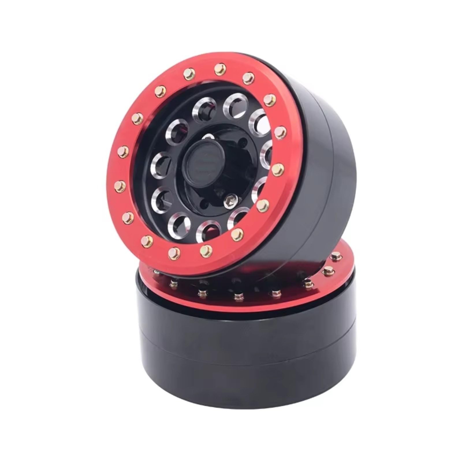 1,9 Beadlock para Axial para SCX10 II III UTB10 para Traxxas 1/10 Crawler | Mejoradas coches RC llantas aluminio montaje precisión concéntrico tuerca hexagonal reemplazo orugas Repuesto