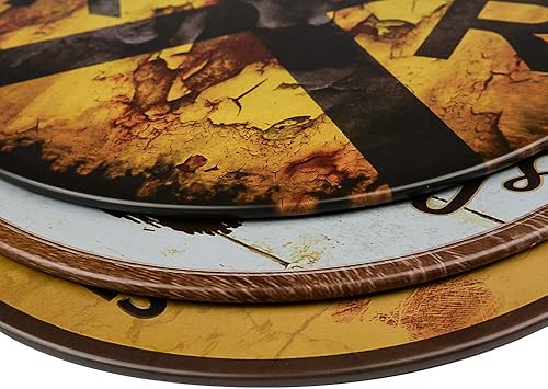 Miniatura 5 de Letrero circular de metal con texto en inglés Do Not Enter Gaming in Progress