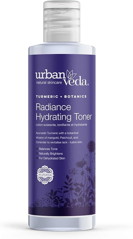 Urban Veda Tônico facial hidratante com aloe vera e óleo de lavanda, 31,6 mL