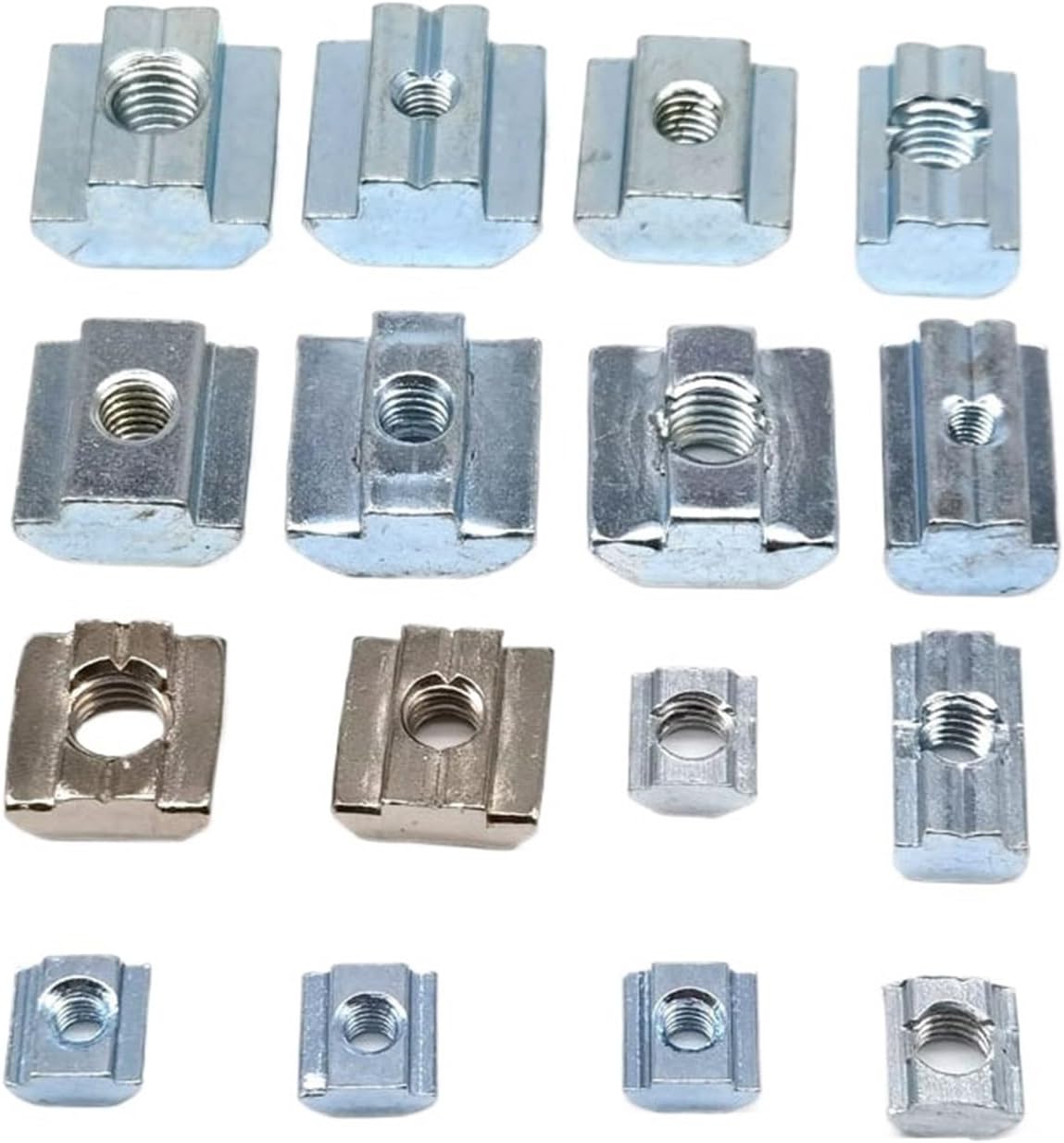 CHATROOM 10pcs M3 M4 M5 M6 M8 M10 T Block Square Nuts T-Track Sliding Hammer Nut for Fastener Aluminum Profile 2020 3030 4040 4545 (Color : 10pcs, Size : 40 Series - M3)