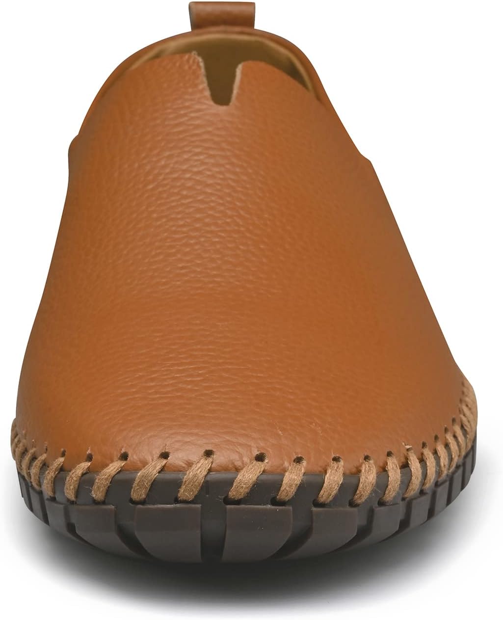 Men's Genuine Leather Loafer Shoes Slip On Soft Breathable Handmade Stitching Fashion Casual Shoes Lightweight Driving Dress Shoe - Image 2