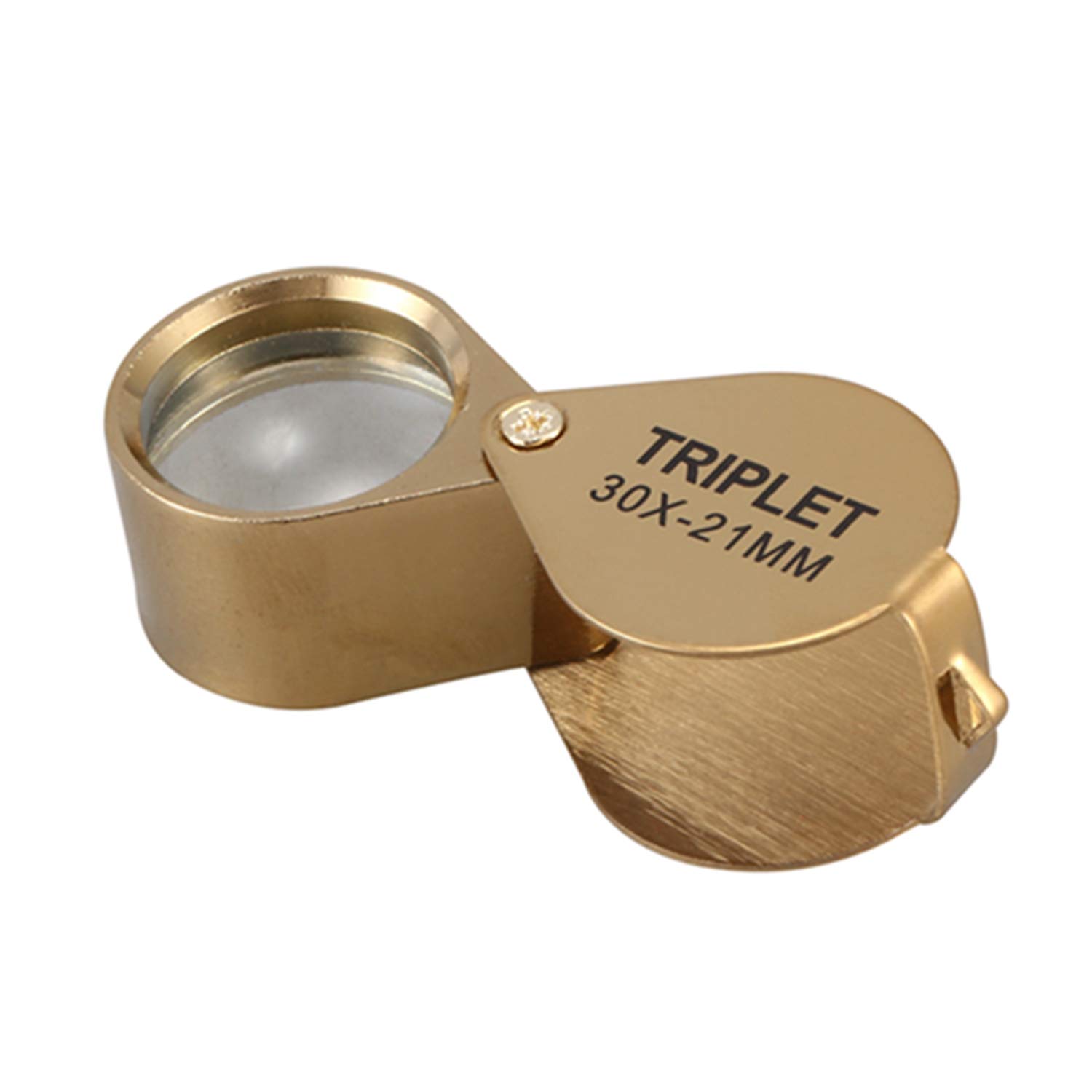 Tragbare 30-fache Vergrößerung, 21 mm, Juwelier-Lupe, faltbar, Gold-Lupe, Juwelier-Geschäftslupe Vision