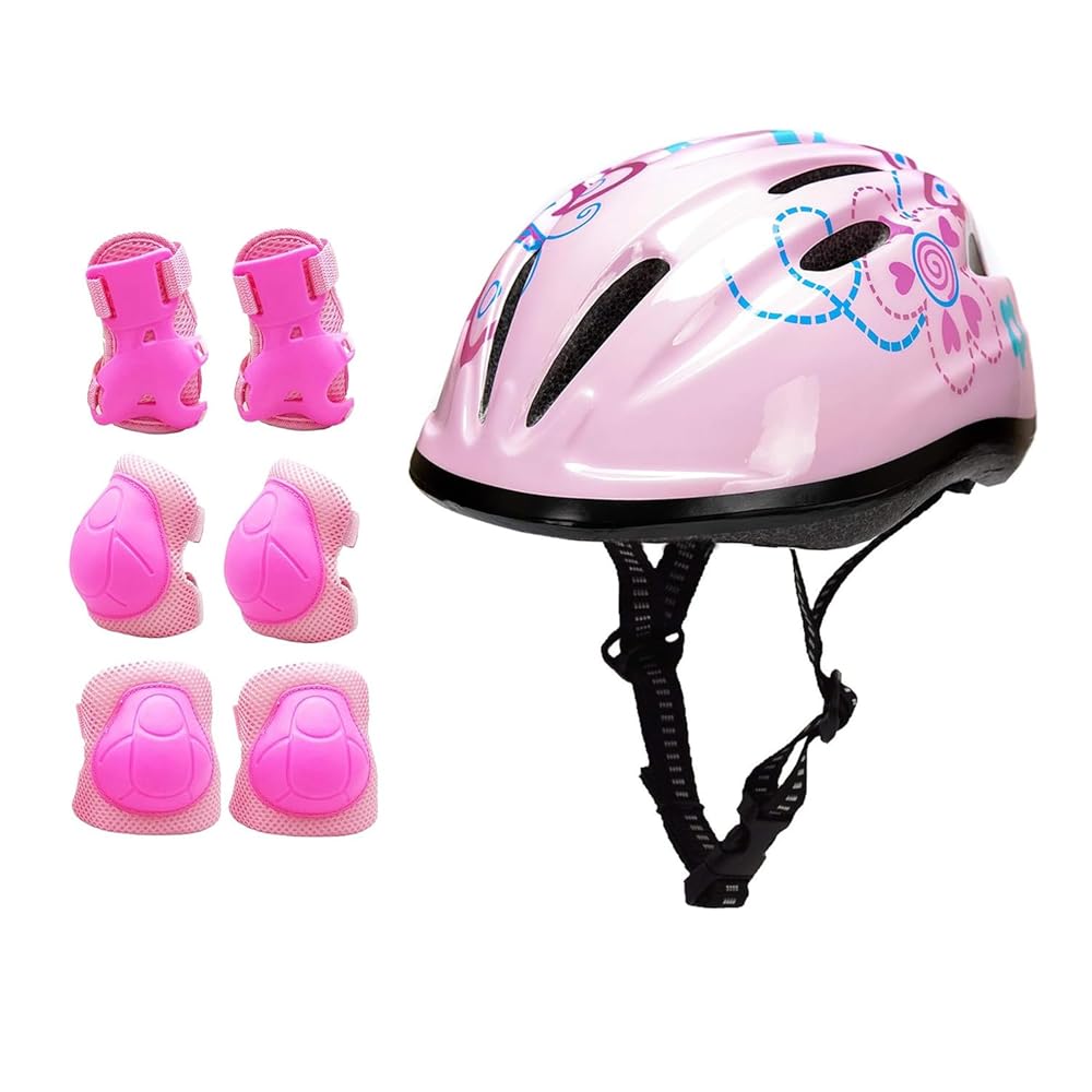Girl Helmet for Bike,Kids Bike Pink Helmet for Girls Approximately Ages 3-10 Years Adjuastable and Multi-Sport, from Toddler to Kids CPSC Certicated
