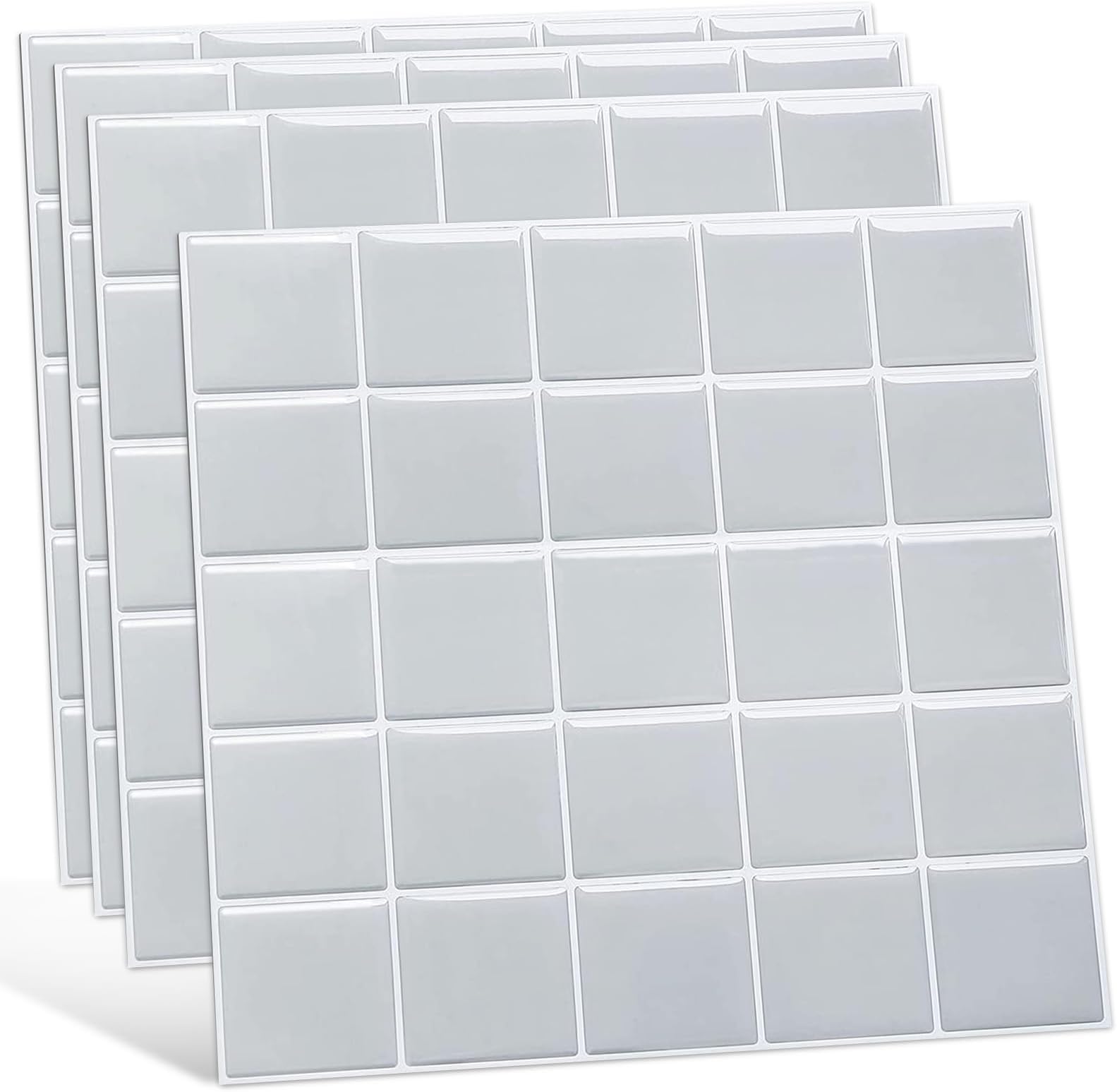 Tile Stickers 3D Wallpaper Stickers, Brick Texture, Waterproof, Heat Resistant, Removable, DIY Makeup, For Kitchen, Bathroom, Wall, Toilet, Furniture Decoration, Mosaic Tile Pattern, Rental