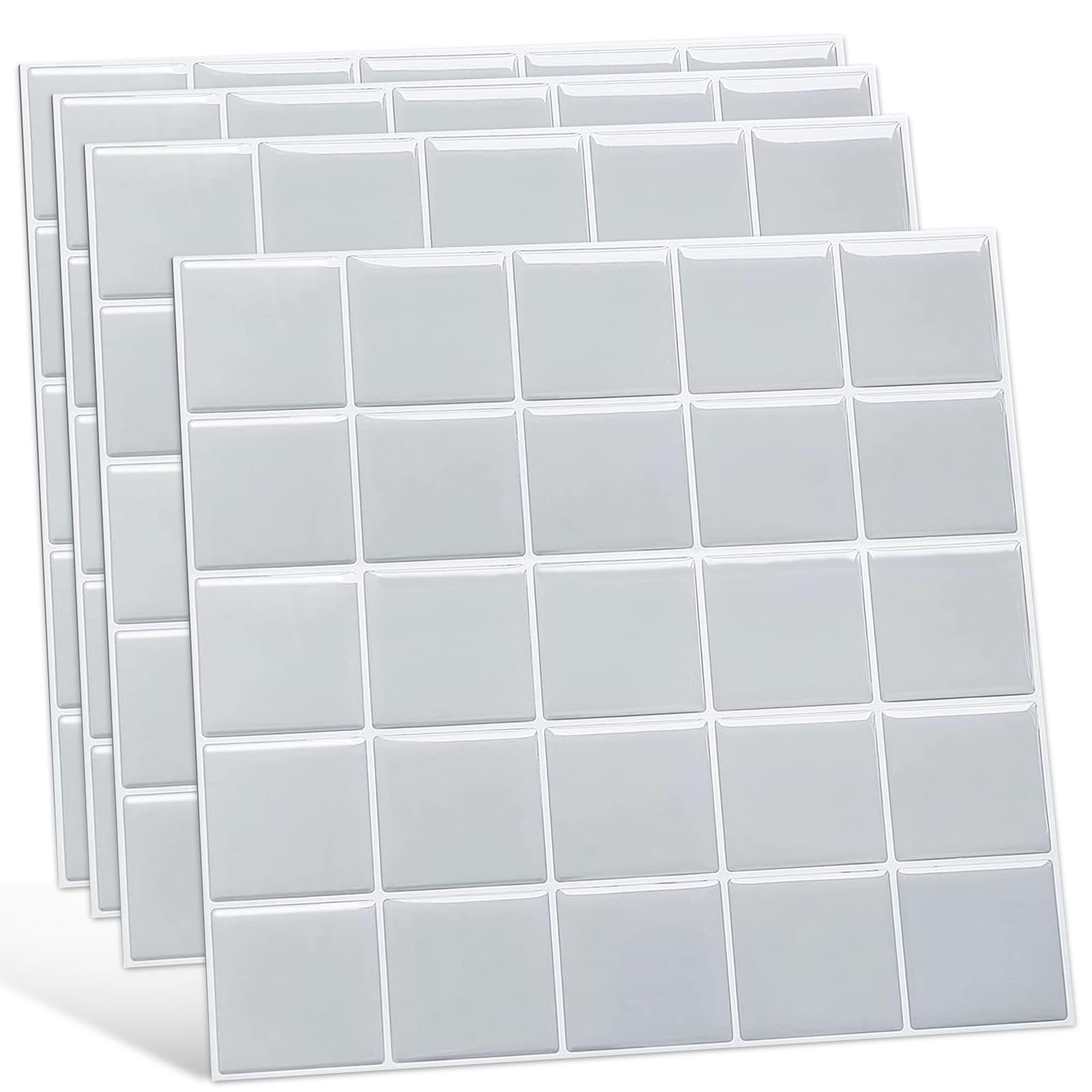 Tile Stickers 3D Wallpaper Stickers, Brick Texture, Waterproof, Heat Resistant, Removable, DIY Makeup, For Kitchen, Bathroom, Wall, Toilet, Furniture Decoration, Mosaic Tile Pattern, Rental