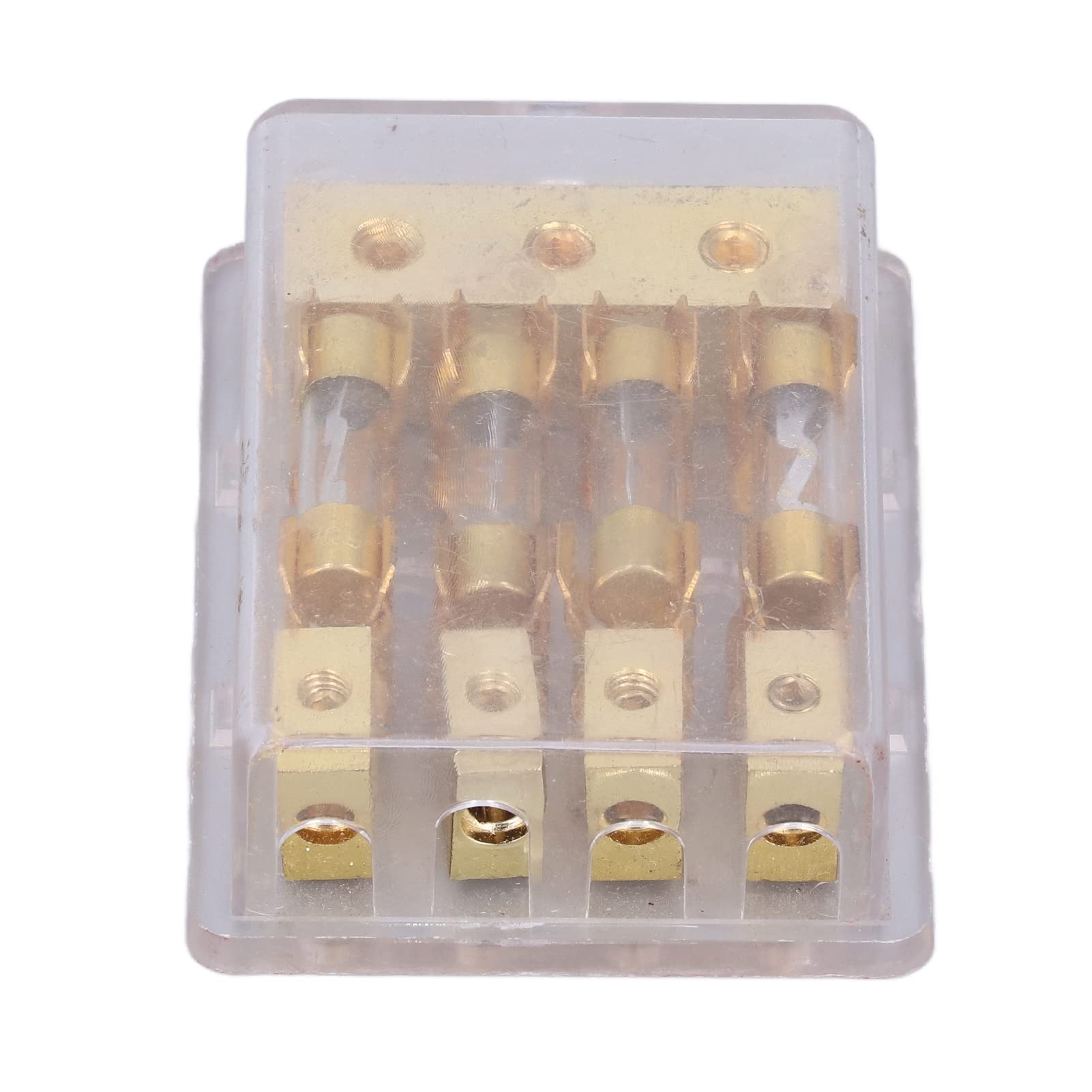 Bloc de Distribution D'alimentation, Abs+cuivre Bloc de Distribution D'alimentation Distributeur Audio de Voiture Distributeur au Sol 1 en 4 Porte-fusible 60a Bloc de Connexion Audio de Voiture 4 Dist