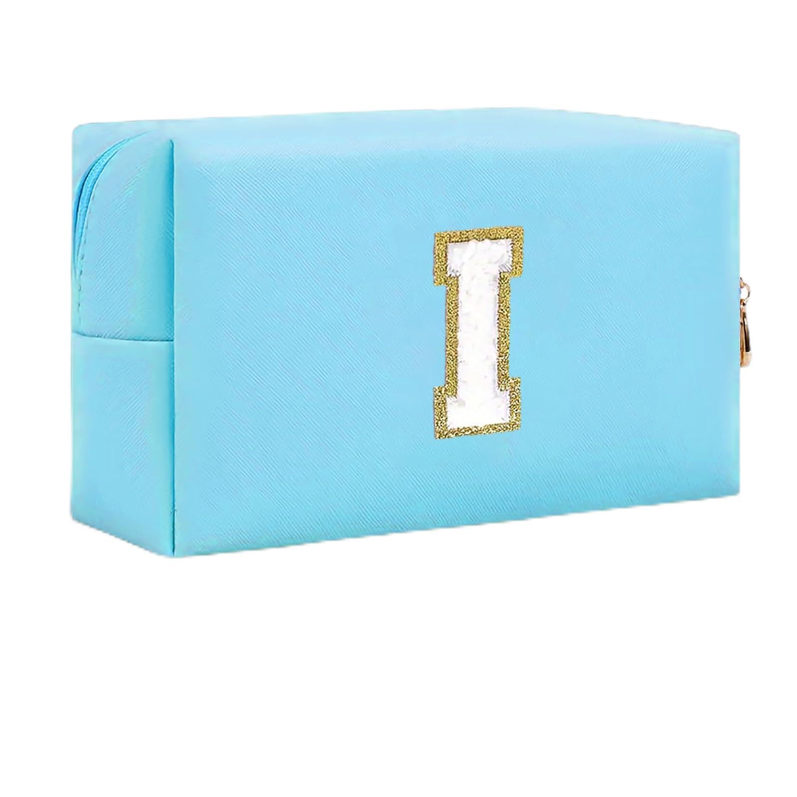 Bolsa de Maquillaje, Bolsa de Cosméticos Impermeable de Viaje, PU Cuero, Neceser de Baño, Bolsa De Aseo Y Almacenamiento para Mujer,Cosas Preppy para niñas Adolescentes (Letra A-Z) — view 216