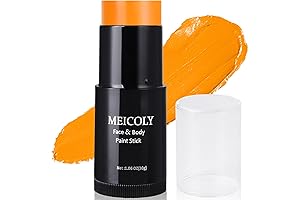 MEICOLY Body Paint Stick, Full Coverage Orange Face and Body Paint Cream...