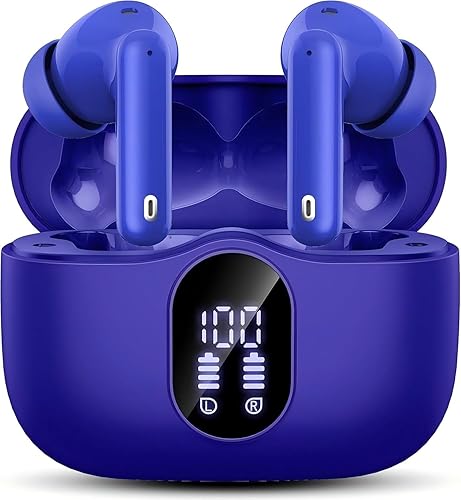 Miniatura 11 de Auriculares inalámbricos, auriculares Bluetooth 5.4 con graves estéreo, auriculares con cancelación de ruido y micrófono, auriculares Pasto