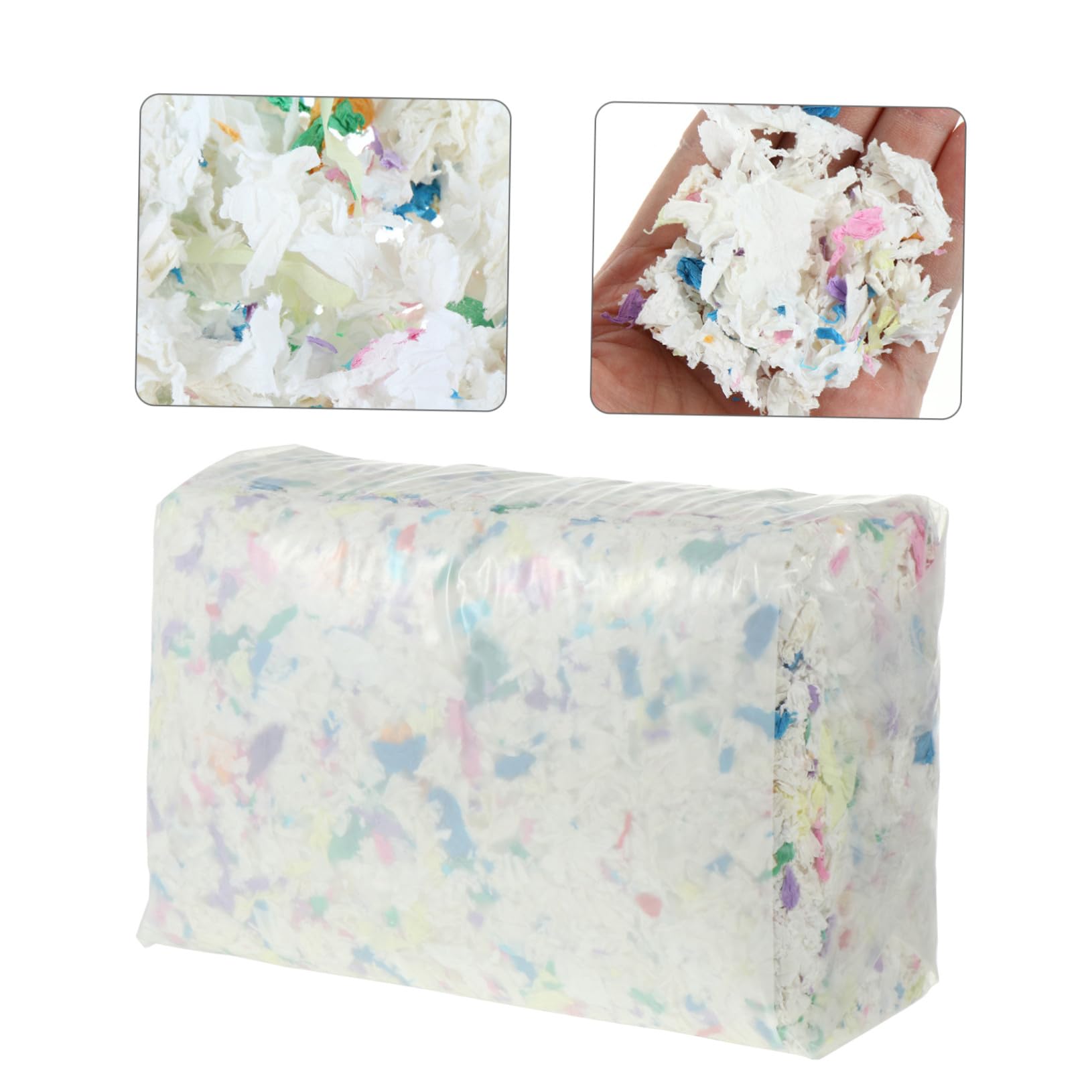 Letto Assorbente per Piccoli Animali Carta Super Assorbente 450g, Previene umidità e Odori per Conigli e Gerbilli in Gabbia