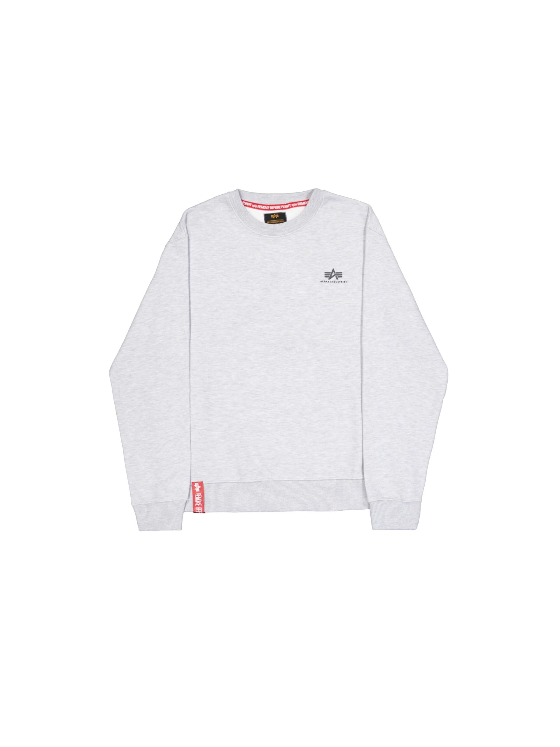 Sweat Alpha Industries Basic en molleton gris pastel taille XL pour homme - 3