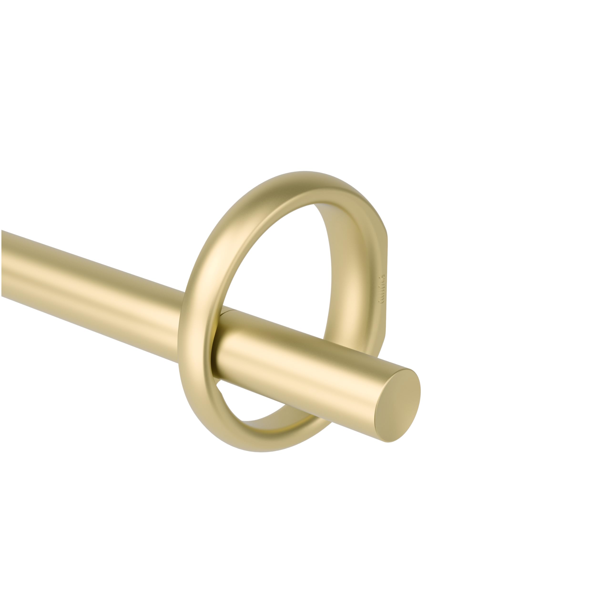 Umbra Ringlet Asta per Tende da 1 Pollice, Include 2 finali, staffe e Hardware abbinati, Acciaio Inossidabile, Oro, 1 Inches