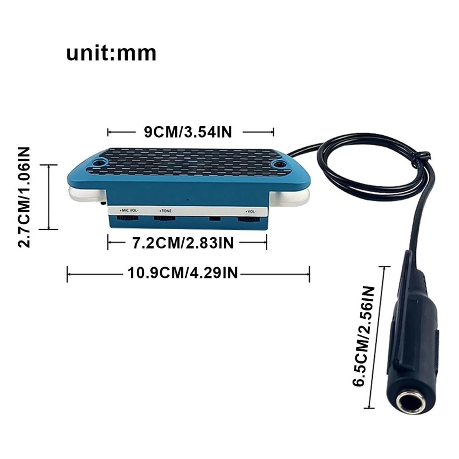 Pickup Per Chitarra Amplificatore Trasduttore Per Chitarra Con Microfono Controllo Del Volume Del Tono Accordatore Per Chitarra Pickup Accessori Per Strumenti Musicali