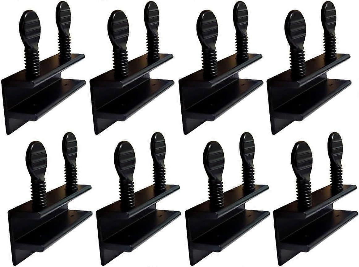 Sliding Window Security Lock, Child Proof Lock, Aluminum, Black, 8 Pack, Made in