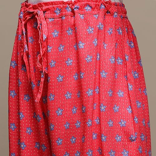 Image of BIBA Women Mid Rise Rayon Straight Palazzo