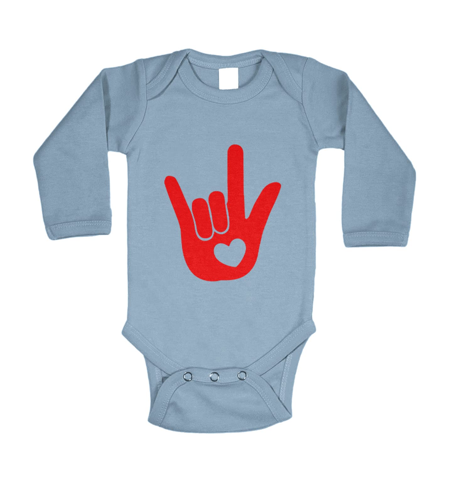 Tcombo I Love You Sign Language Hand - Heart Bodysuit