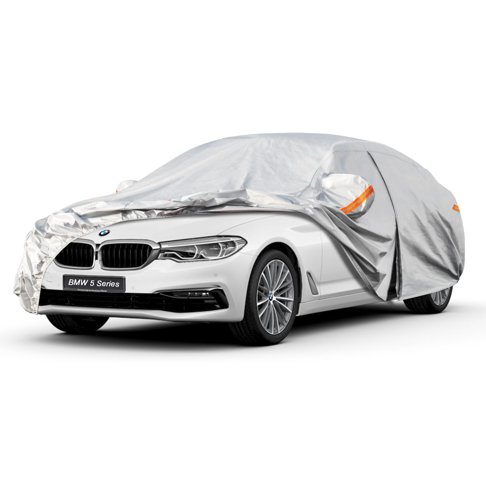 Kayme Funda Coche Exterior, Compatibles con Audi A5 (2009-2025), Cubierta para Coche Impermeable Transpirable Anti-UV Antipolvo de 6 Capas, Cubre Coche con Cremallera y Forro de Algodón. — view 31