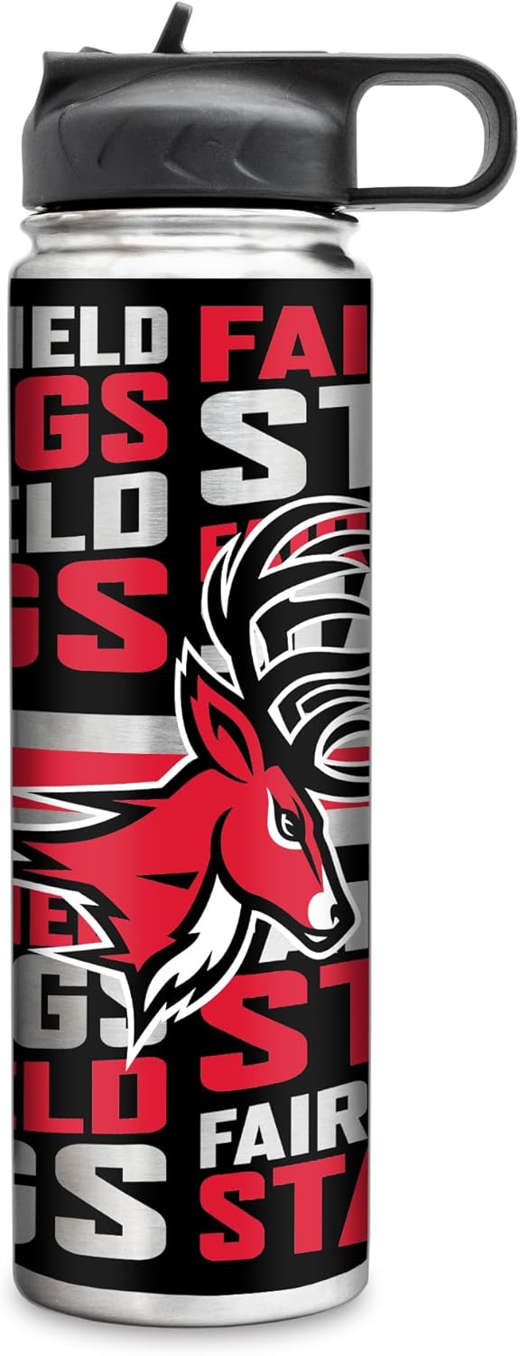 Rico Industries NCAA Fairfield Stags Standard 22oz Stainless Steel Tumbler with Lid - Great For Coffee, Tea, Water or Cocktails