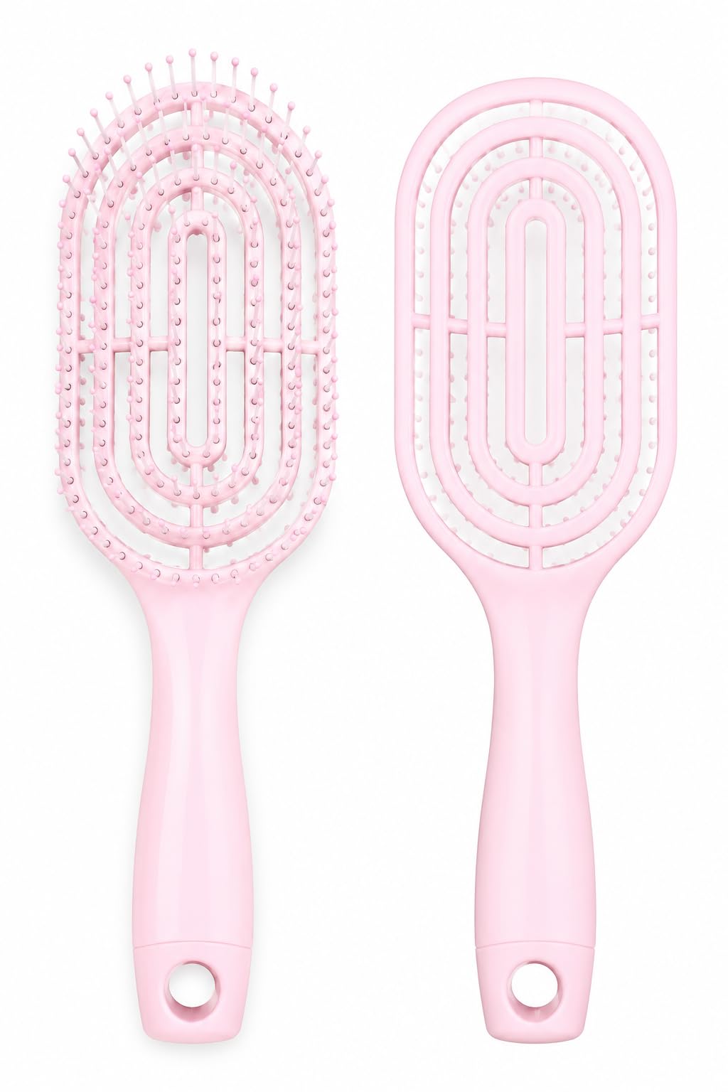 Silicone Scalp Massager Brush with Detangling Comb, Pink | Pack of 2, Wet & Dry Use, Anti-Tangle, for Women, Men & Kids-image-27