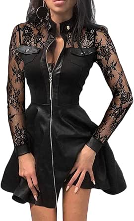 Maglione Dolcevita Donna Oversize Vintage Swing Vestito Corto Svasato - Foto 12