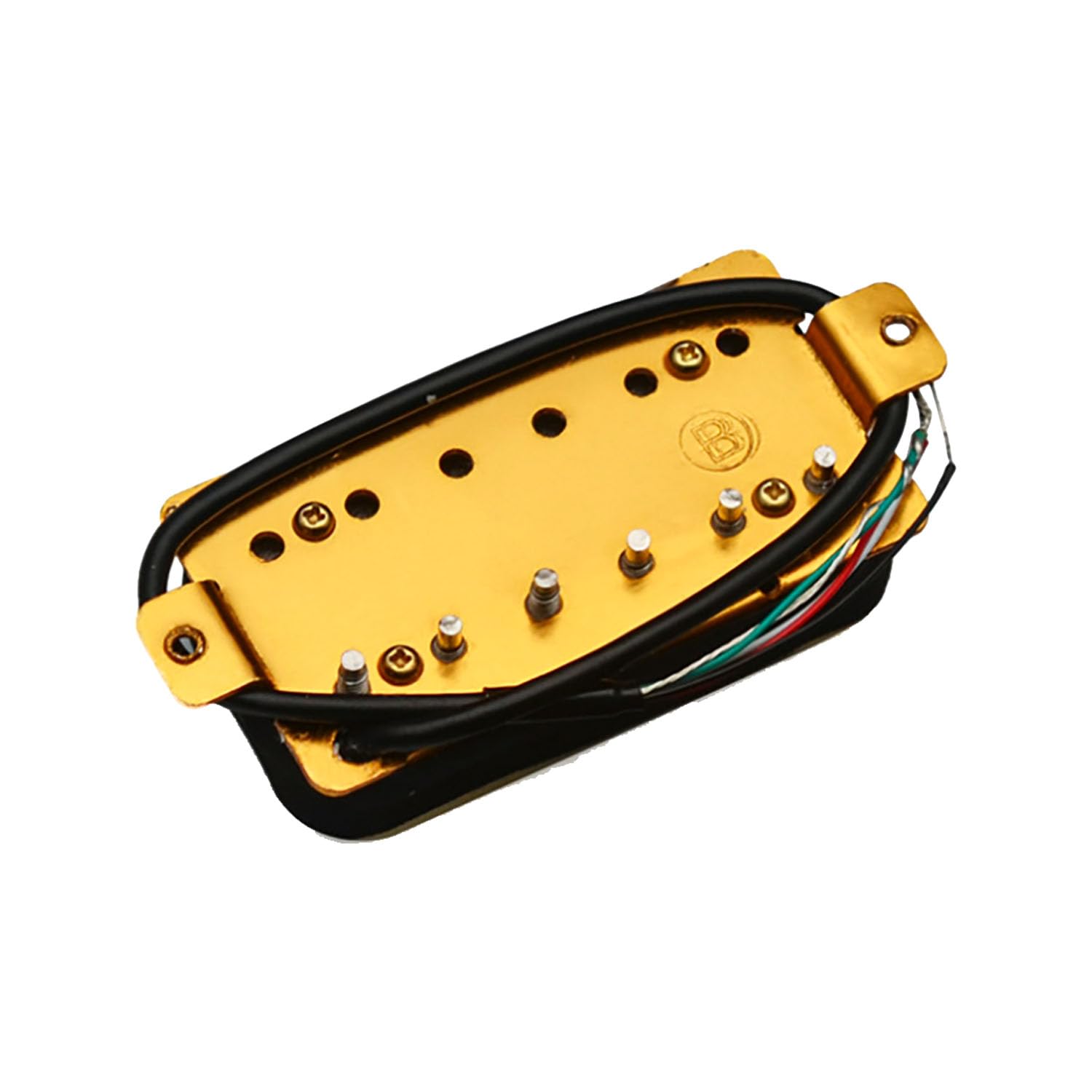 Alnico Lot de 5 micros Humbucker pour guitare électrique à double bobinage Blanc 52 mm