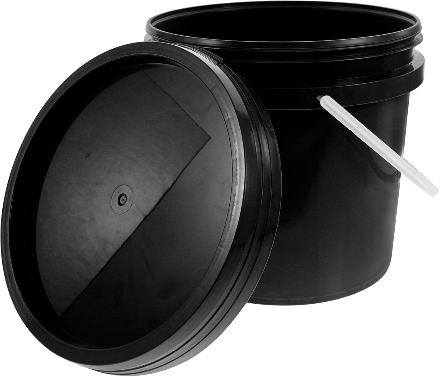 ARTIBETTER 5L Food Grade Sealed Bucket with Lid Airtight Paint Container for Storage and Paint Touch Ups Plastic Pail for Home Workshop Use